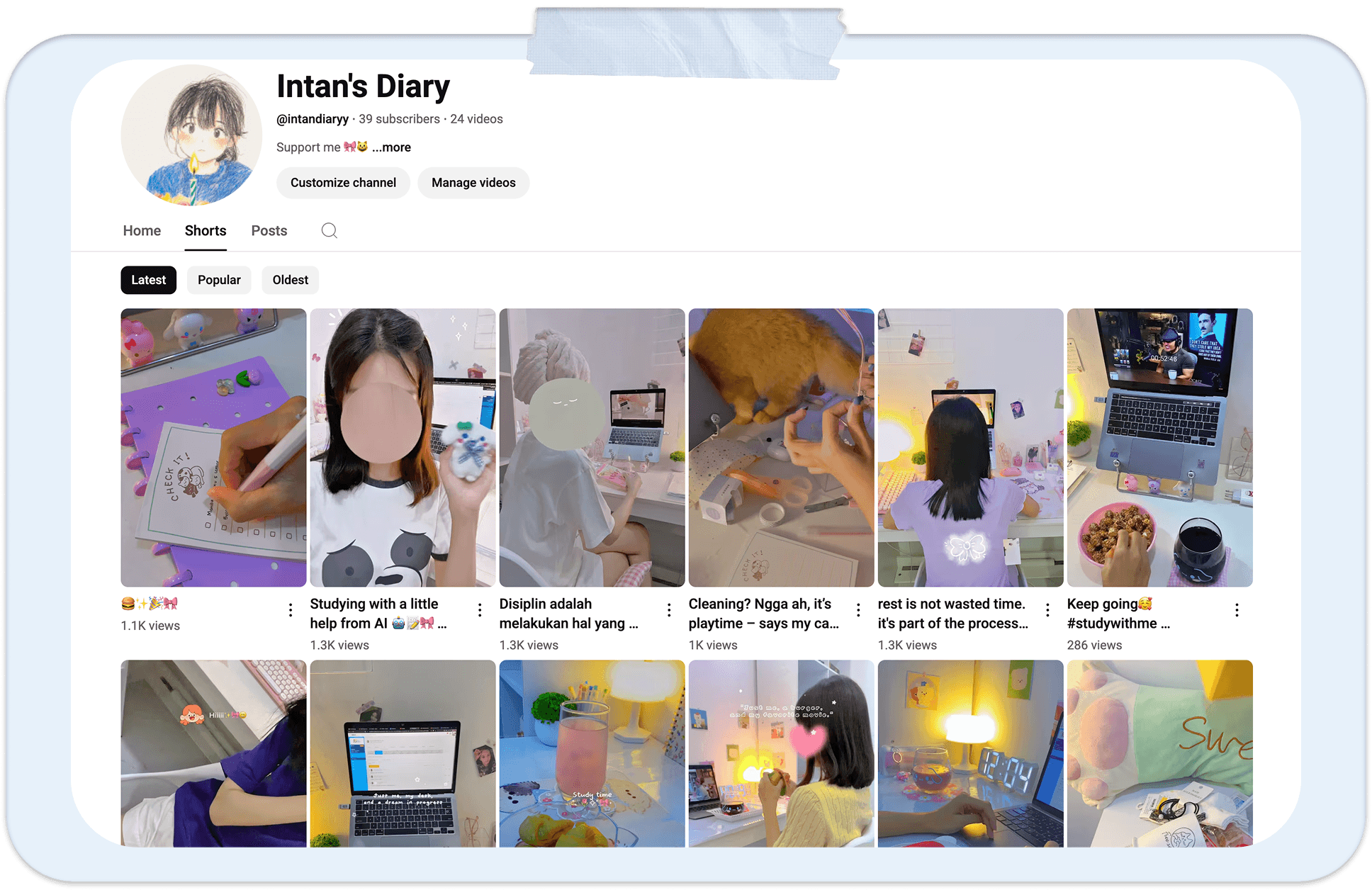 YouTube Channel Preview